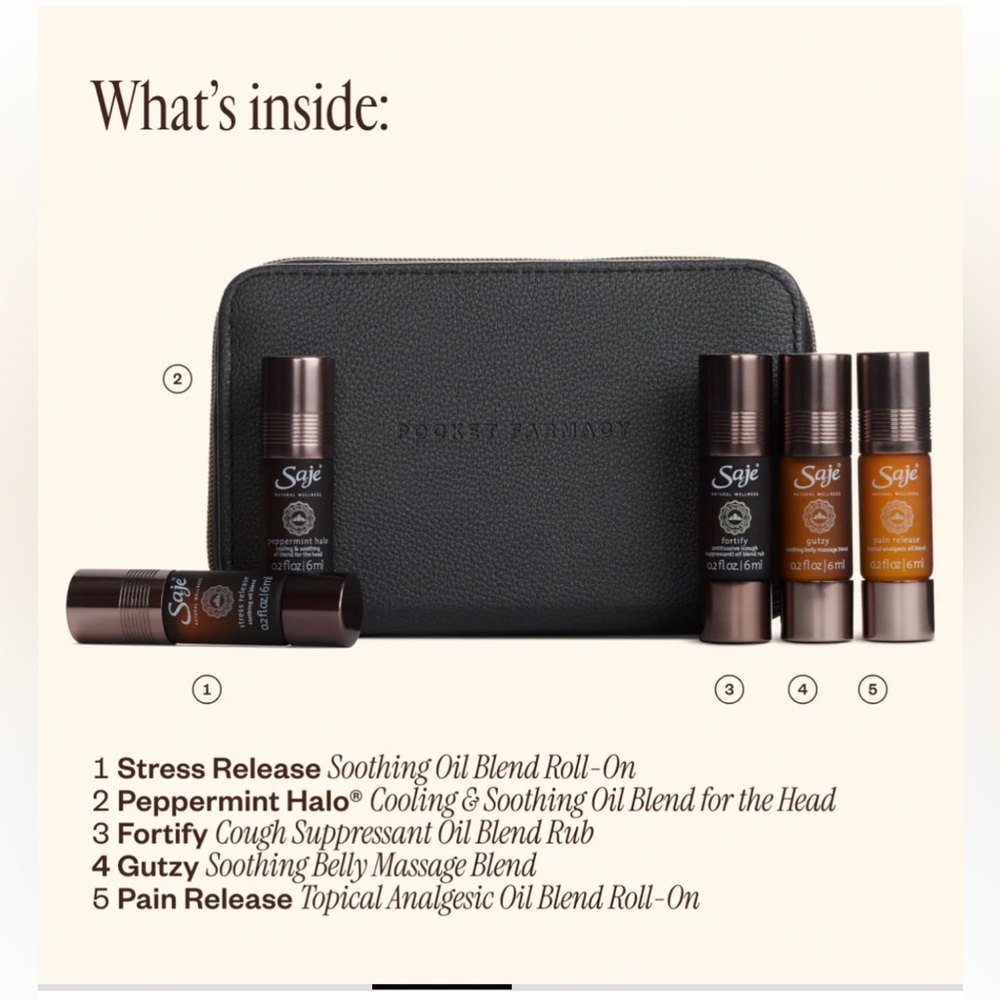 Saje Pocket Farmacy Physical Edition Black